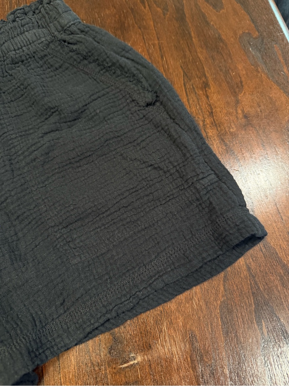 Aerie Gauzy High Waisted Short In Black Womens Size XS Cozy Lounge Beach Freyed - Picture 4 of 12
